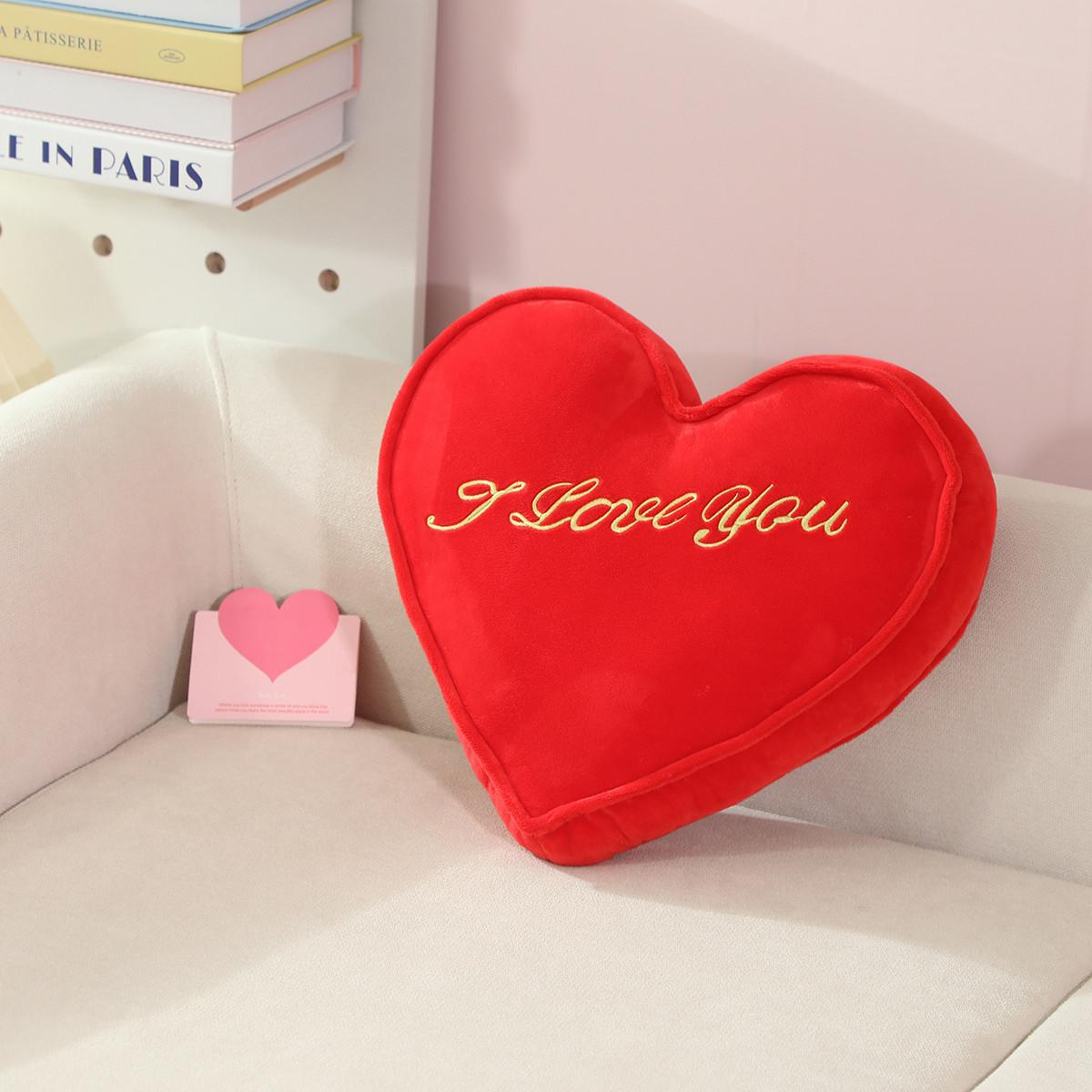 

Cartoon Love Pillow Plush Toy Red Love Doll Home Sofa Pillow Cushion Girl Doll 35*30cm（0.3kg）