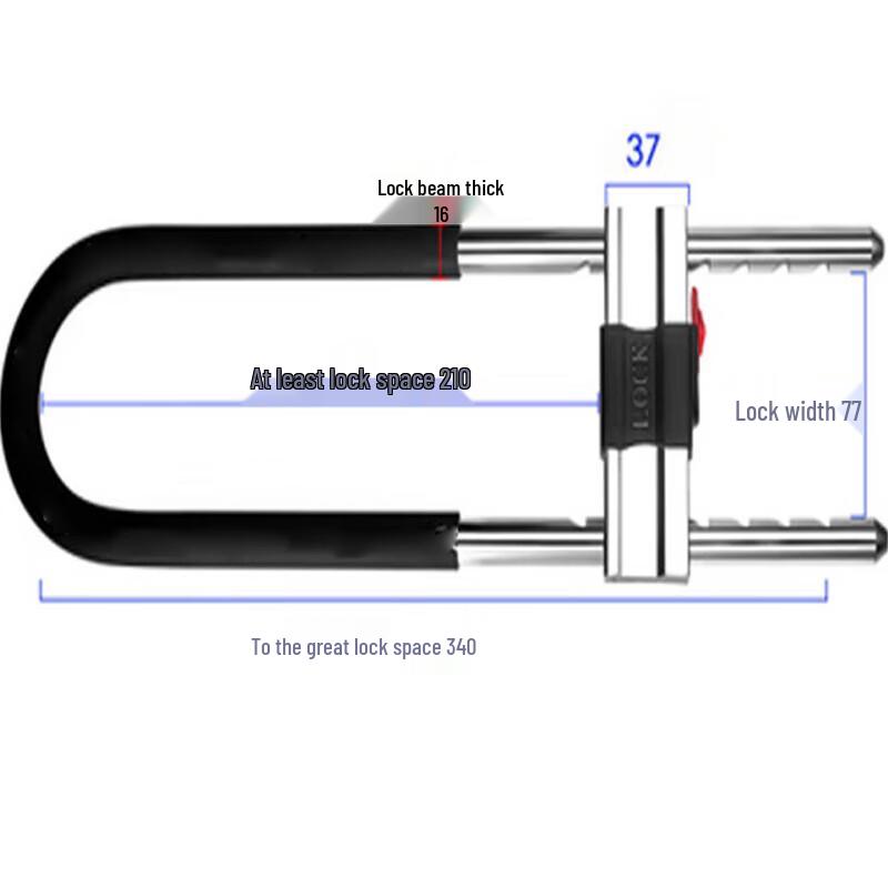 Longyusheng Glass Door U-Lock