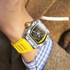 Fashionable Sports Fully Automatic Mechanical Watch Men's Silicone Band Waterproof Watch