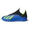 adidas X Tango 18.3 Tf J Rutschfest Langlebig Low-Top Fußballschuhe Kinder Sneaker Blau Gelb Schwarz DB2422
