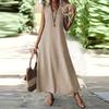 Women's Sleeveless V-Neck Long Maxi Dress