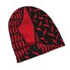 Palestine Flag Skullies Beanies Caps Kufiya Hatta Warm Bonnet Cap Adults Knit Hat Headwear Unisex Slouchy Scarf Skullies Beanies