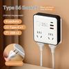 25W Fast Charge Wall Power Socket Stable Output USB C USB A Multi Port Outlet for Office Travel Dorm