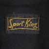 Sport King 50er/60er Jahre Vintage Langarmhemd, Marineblau, Herren, gebraucht
