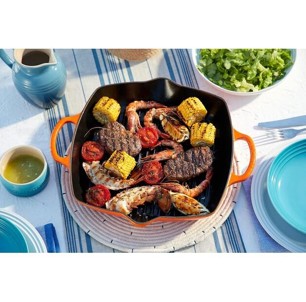 Cast Iron Grill Pan High Square Le Creuset Red 30 Cm (20200300900422)