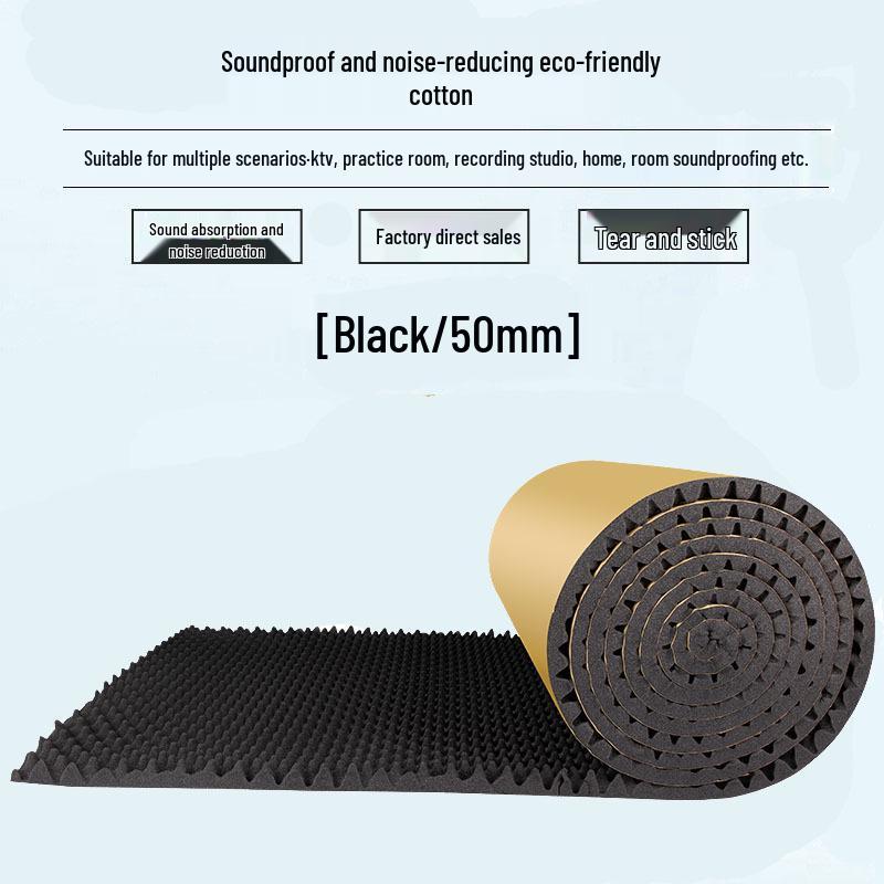 Self-Adhesive Soundproof Wave Panel for Home and Studio