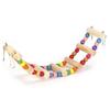 Wood Pet Parrot Suspension Bridge Climbing Toy Bending Freely Playing Supply6x30cm