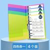 4pcs A4 Insert Transparent File Booklet Archive Folder Contract Folder Office Supplies Folder Information Booklet