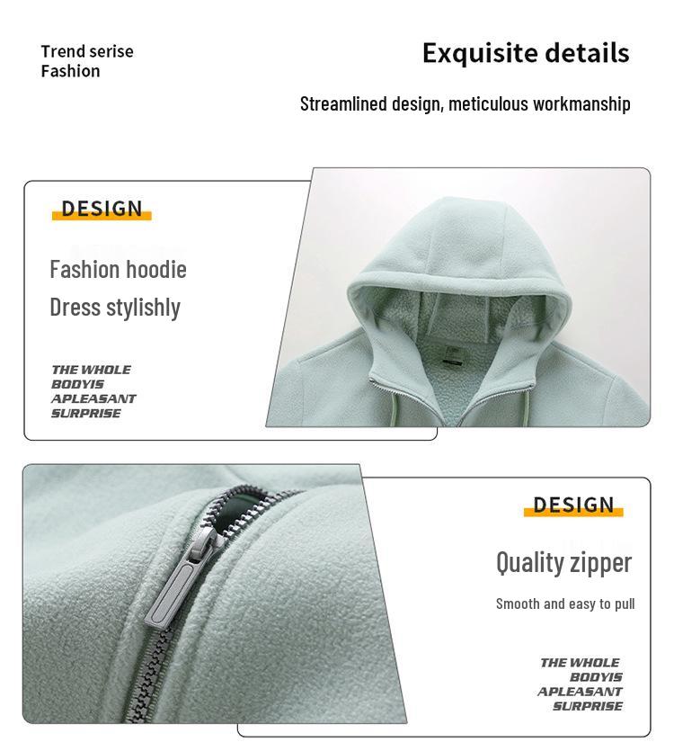 Herren Kapuzenpullover mit Fleece-Futter für Herbst und Winter