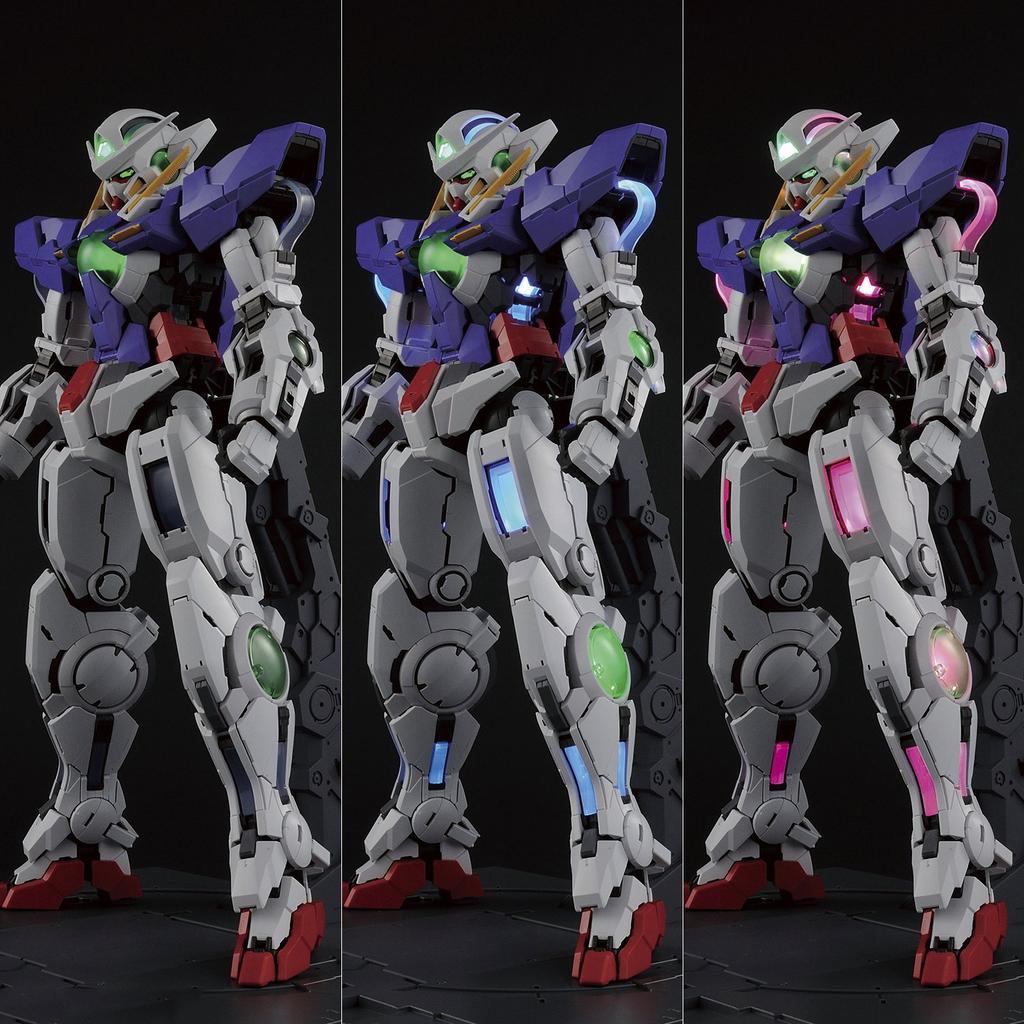 PG Mobile Suit Gundam 00 Gundam Exia Scale Plastic Model (LIGHTING MODEL) 1/60 Pre-colored
