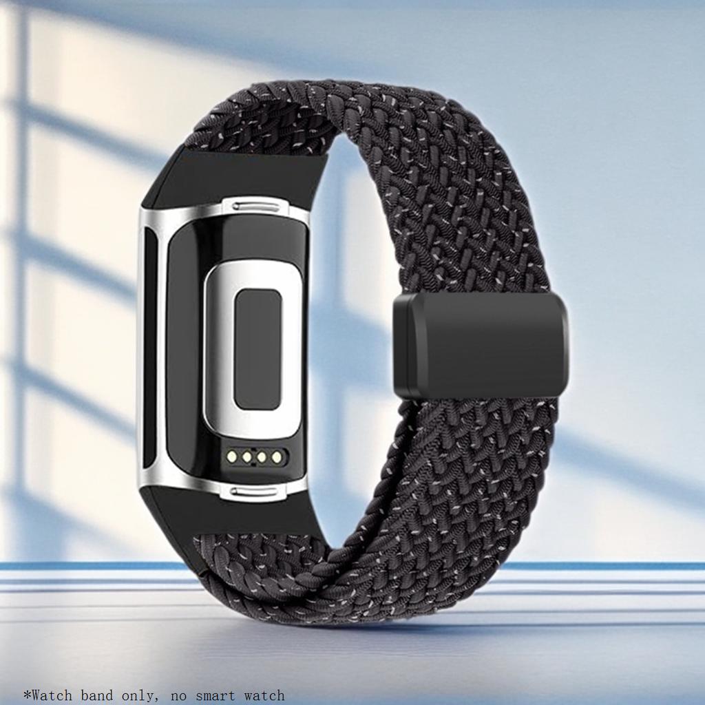 Banda de Nailon Deportiva Para Fitbit Charge 6 5 Correa Elástica Transpirable Correa de Reloj Para Fitbit Charge 5/Charge 6 Pulsera Trenzada Correa
