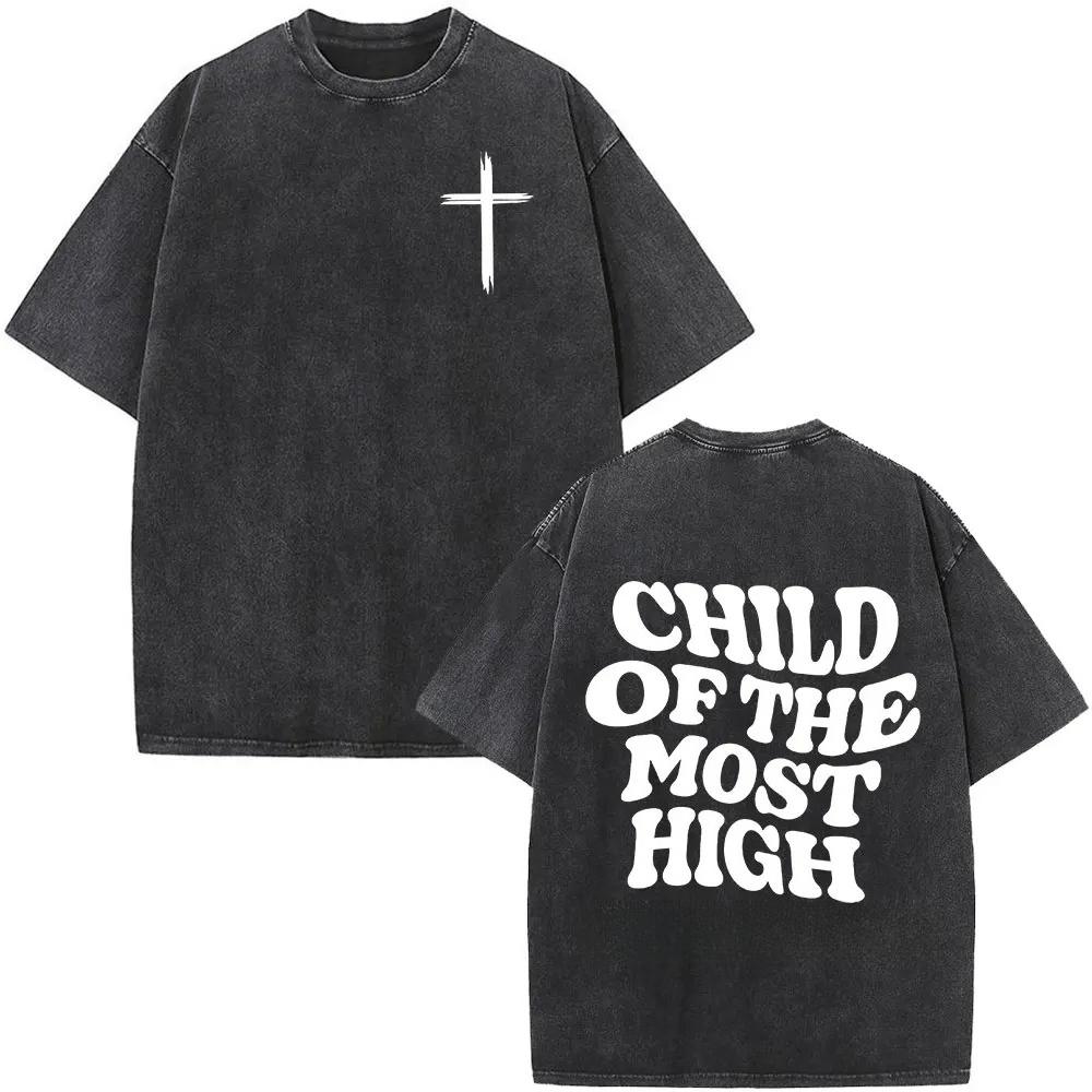 

Faith Over Fear Bible Verse T Shirt Unisex Women Christian Jesus Vintage Washed Harajuku Casual Oversized Soft Durable Daily S