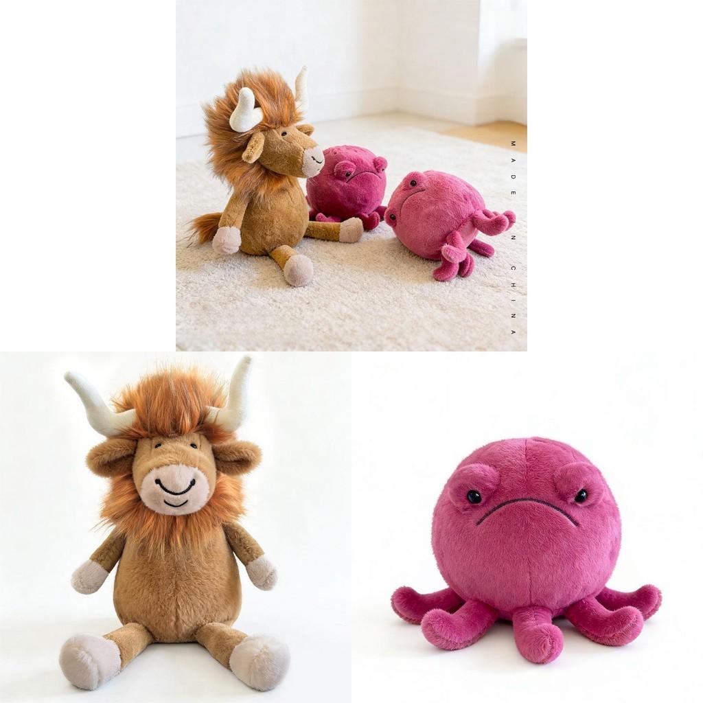 Raymond Bull Plush Toy With Pp Cotton Stuffing For Kids And Collectors