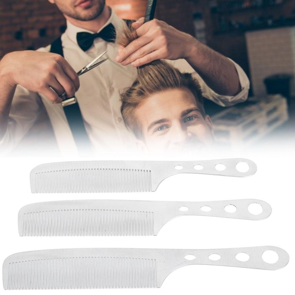 3pcs Professional Men Hairdressing Comb Portable Barber Shop Comb Hair Styling Tool