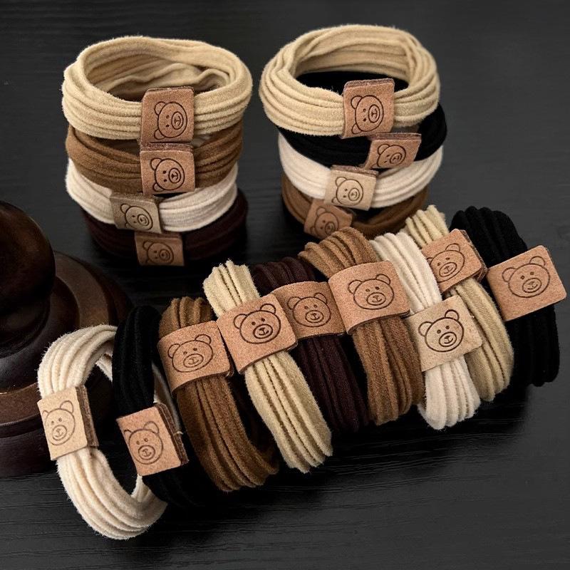 Koreanischer minimalistischer Haargummi - Stilvolles Gummiband für Mädchen & Kinder, Trendiges Haaraccessoire