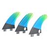 Fiberglass FCS G5 Stylish Blue Green Gradient Surfboard Tail Fin Flexible Surfing Accessory