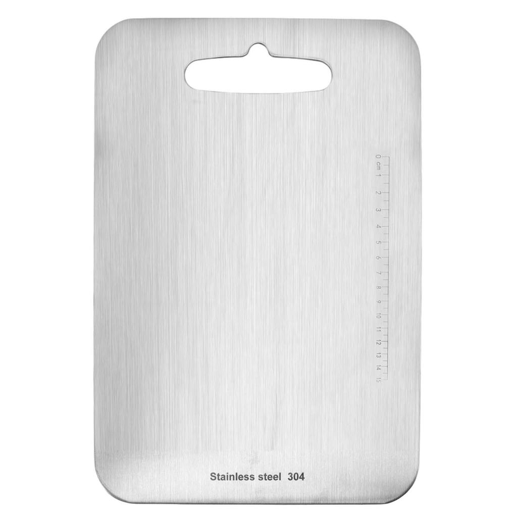 Cutting Board Double Sided 304 Stainless Steel Easy Cleaning for Cooking Kitchen M