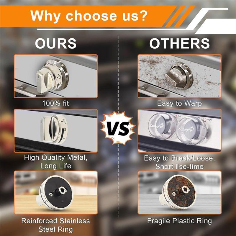 ABWR-AEZ73453509 Oven Range Stove Knob Assembly Replacement Parts For Universal Stove Knobs Replacements AEZ72909008 AP566977