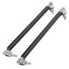 Front Rear Bumper Lip Strut Rod 150mm 5.9in Carbon Fiber Stainless Steel Universal Modification