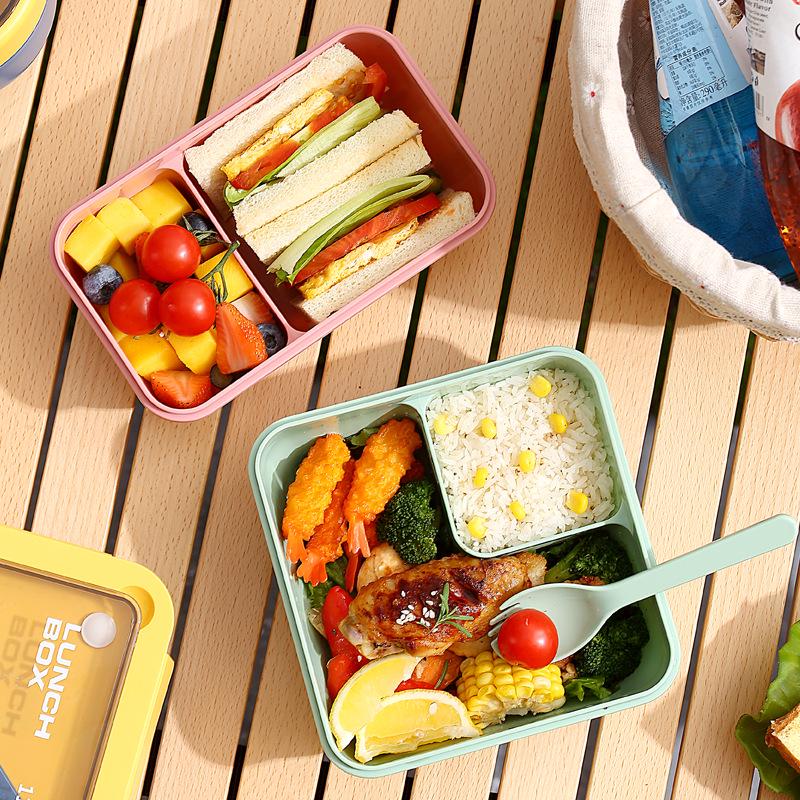 Microwavable Portable Bento Lunch Box - Student & Office Use