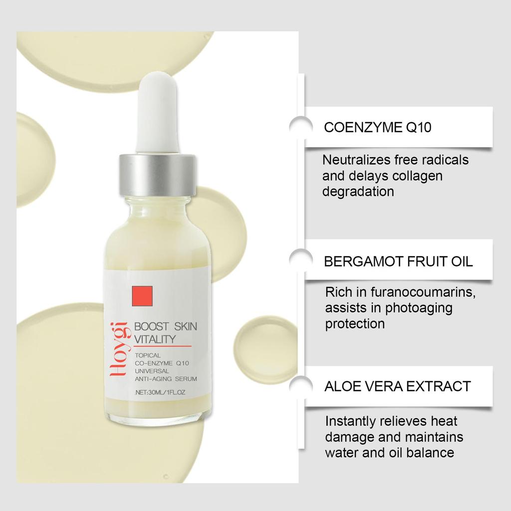 Face & Neck Firming Serum Deep Nourish Fade Fine Lines Lifting Tighten Skin Topical Co-Enzyme Q10 Universal Anti-Aging Serum