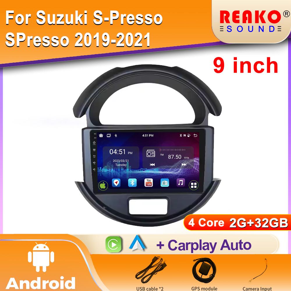 Car Radio For Suzuki S-Presso SPresso  2019-2021 Android Auto Multimedia Video Player GPS Navigation WIFI IPS Screen 2din DVD