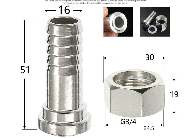 Hose Barb Nipple 304 Stainless Steel Pipe Fitting Air Water Gas304 Hose Adaptors Adapter For Vacuum Fittings Stainless Steel