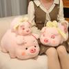 20/30/40cm Cute Lying Posture Pink Piglet Plush Toy Realistic Pig Soft Stuffed Animal Pet Plush Doll Kids Pillow Birthday Gift