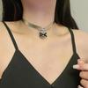 Adjustable Heart Pendant Necklace Handmade Love Shape Neckchain Stylish Clavicle Chain for Women Girls Elegant Chokers