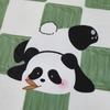 Cotton Bed Sheet  Cartoon Panda Animals Printed Double Top King Sheets for Girls Boys Kids Single Queen King Size Bed Linen