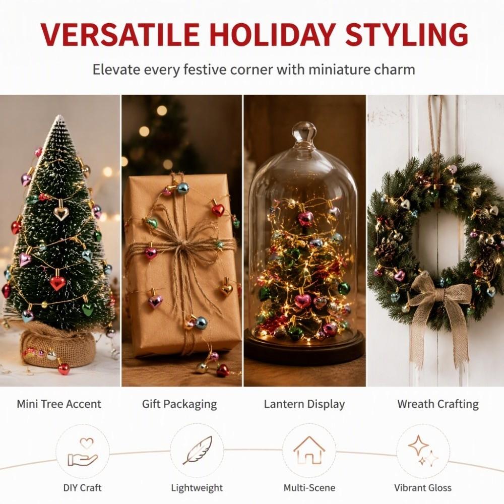 Miniature String Of Fake Lights Fake Mini Xmas Tree Decoration Dollhouse