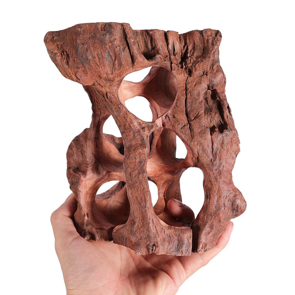 Natural Driftwood Aquarium Decoration Tree Stump with Hiding Holes for Fishtanks Random Styles Fishtank Landscape Figure