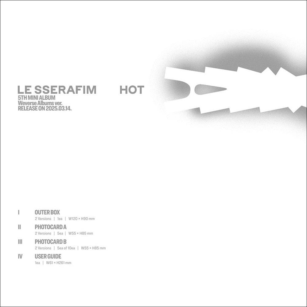 LE SSERAFIM HOT Weverse Albums Ver. / 5th Mini Album