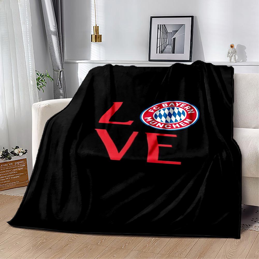 Bayern Munich Blanket Comfortable Perfect for Office Office Chair Bedding All-Season Use Modern Style Best Holiday Gift for Friends Family