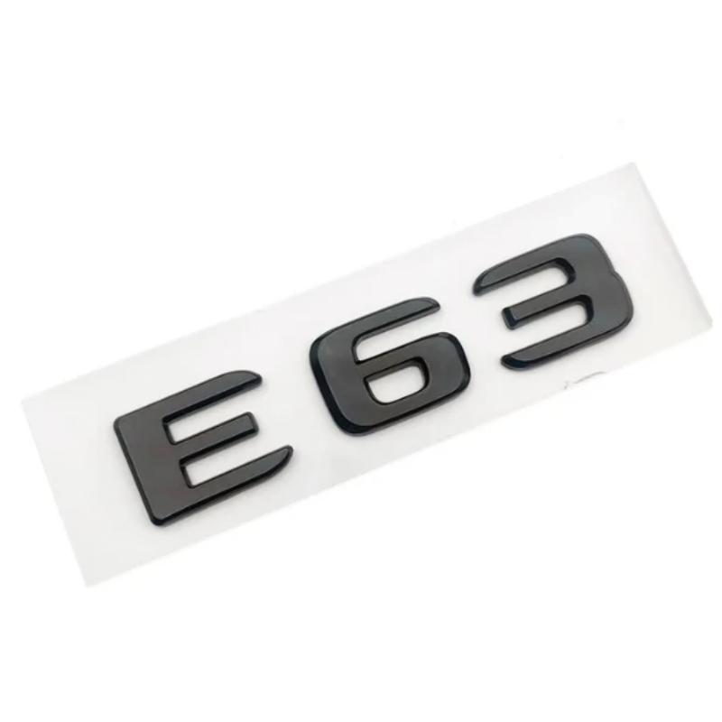 3D ABS Chrome Black E63 S Logo E63S Emblem Letters Sticker Car Trunk Badge For Benz E63S AMG W212 W213 Accessories