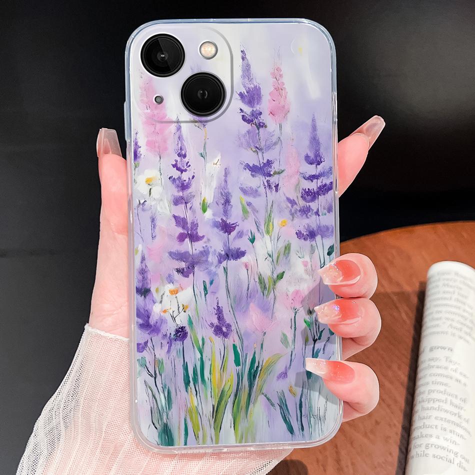 For iPhone 13 Pro Max 13 mini Phone Case Butterfly Patterns Soft Slim Transparent Silicone Cover For iPhone13 Lightweight Funda