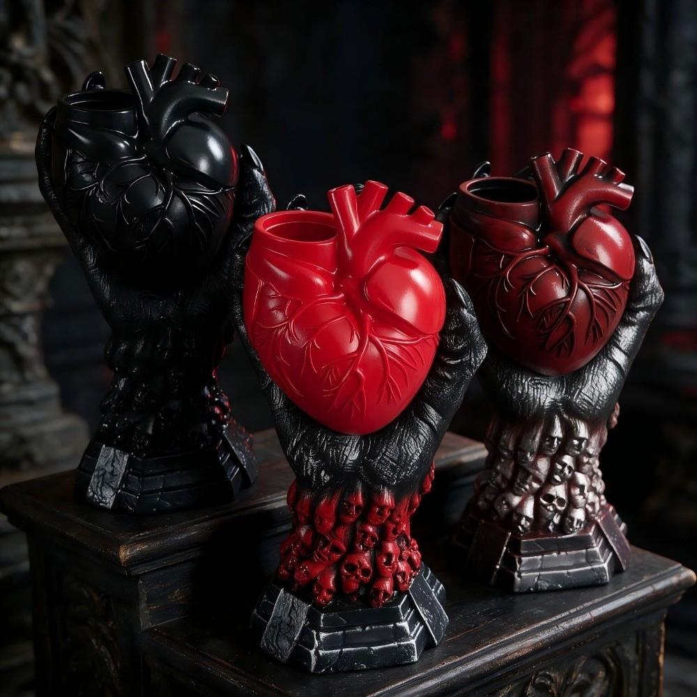 Nordic Style Heart-shaped Vase Heart-shaped Flower Pot Resin Vase Home Decor