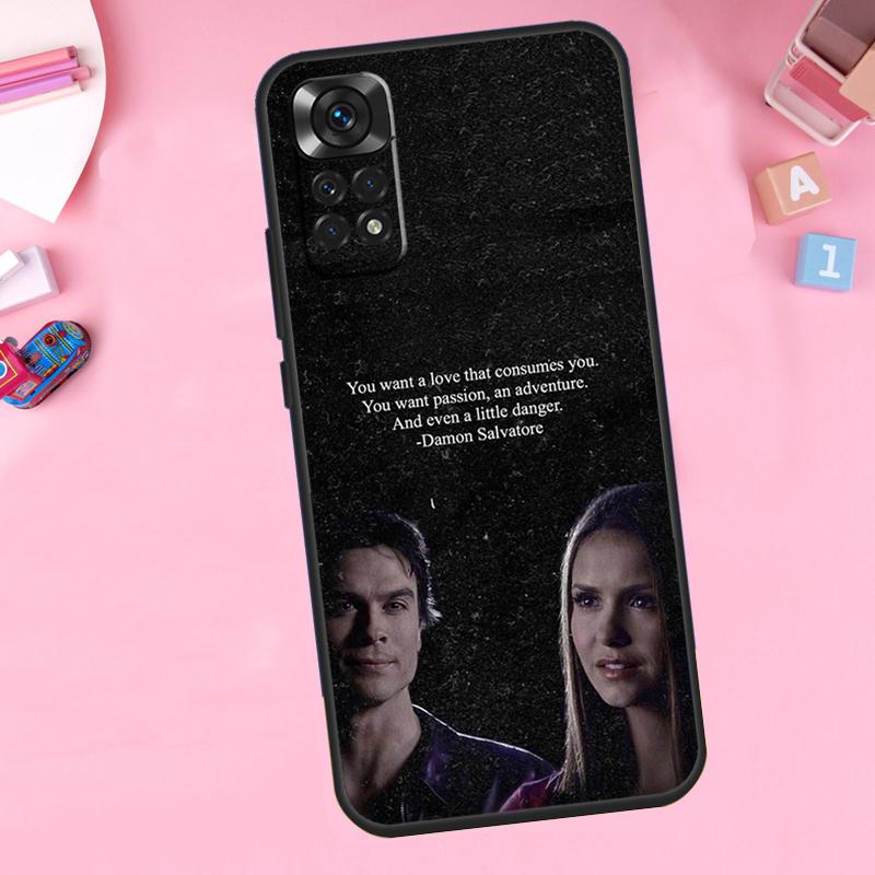 Vampire Diaries Damon Salvatore For Xiaomi Redmi Note 13 14 9 10 11 12 15 Pro Plus Phone Case For Redmi 15 C 14C 10C 12C 13C