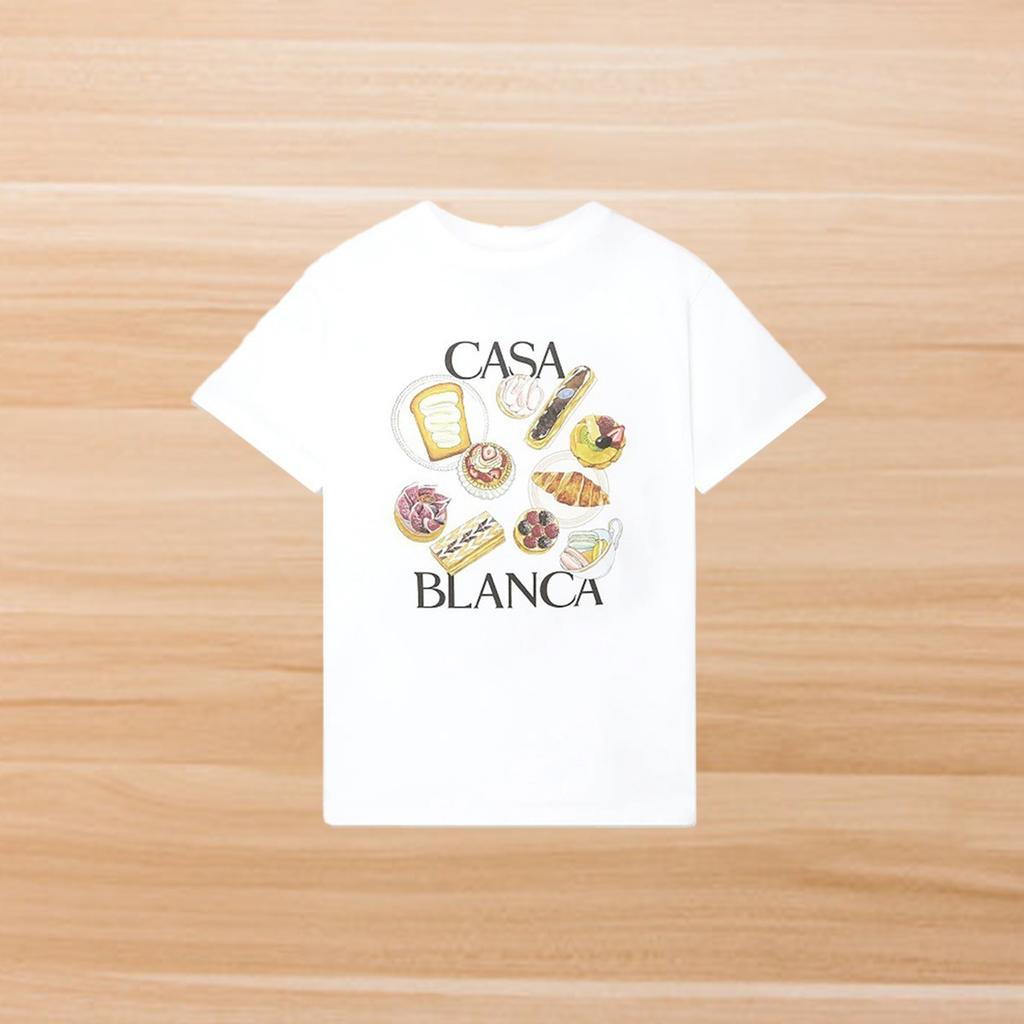 Cross-border foreign trade casablanca Casablanca short-sleeved American tide brand niche loose high street tide brand t-shirt