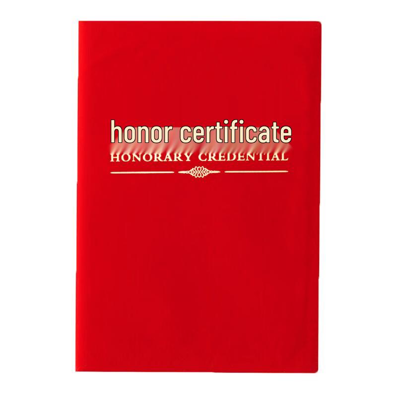 M&G 6K Velvet Honorary Certificate