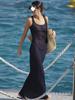 European & American Sexy See-through Mesh Holiday Evening Dress for Women