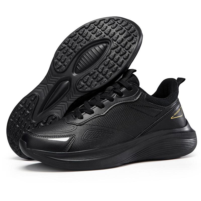 New spring sports men's shoes fashionable and lightweight sports black casual shoes versatile soft-soled shoes lightweight