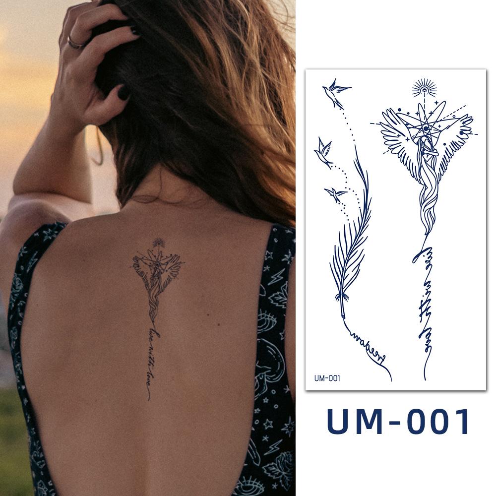 Sexy Women Temporary Tatoo Designs Waterproof Temporary Long Lasting 2 Weeks Tattoos Semi Permanent Effect