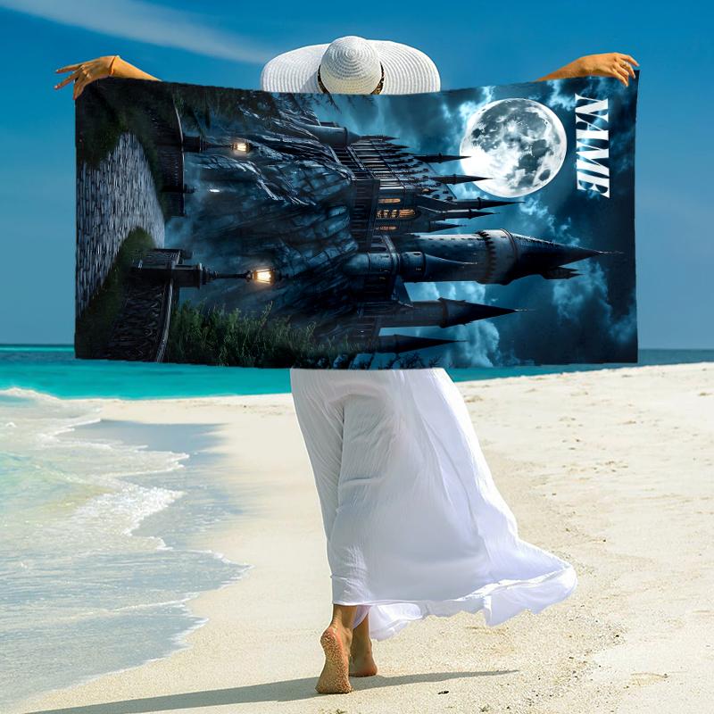 Personalized "End Saga" Beach Towel Microfiber Beach Towel Thin Absorbent for Beach Swimming Yoga Bath Sports. 0910368