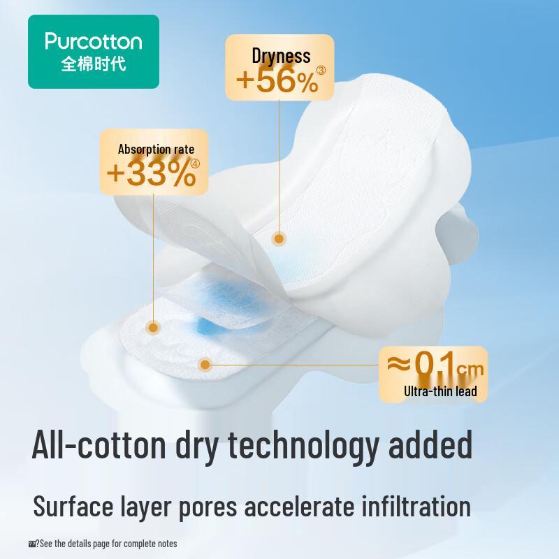 PurCotton Nais Princess Medical Grade Ultra-Thin Daily Sanitary Napkins