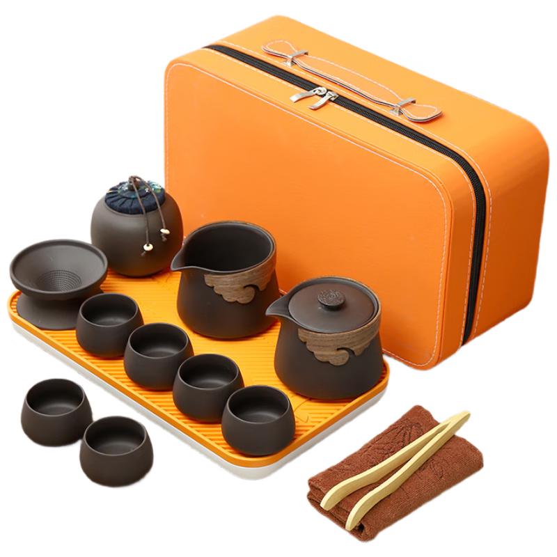 Zisha Ceramic Travel Kung Fu Tea Set