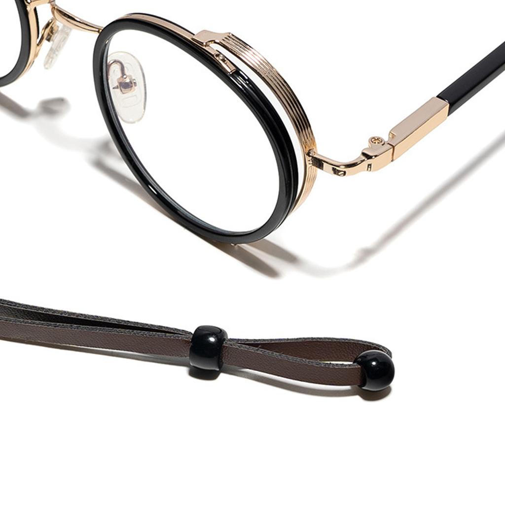 Adjustable PU Leather Eyeglass Straps For Men And Women Anti Slip Sunglasses Holder Set