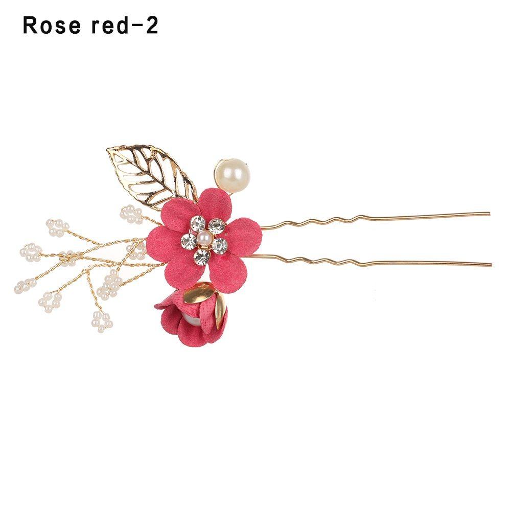 Romantic Bride Hair Jewelry Wedding Bridal Clips Flower Hair Pin Hair Combs Leaves Tiara