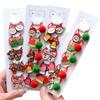 Christmas Hair Scrunchies & Santa Headdress Set - 3-Piece Kids' Hair Ties & Accessories