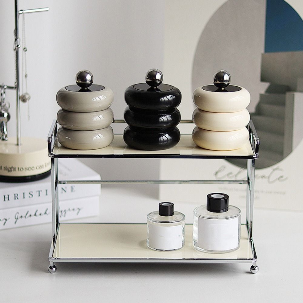 

Resin Cotton Swab Box Dust-proof Pen Holder Miscellaneous Organizer Storage Box Powder Puff Style 7